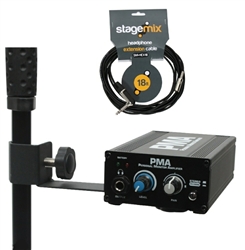 PMA Personal In-Ear Monitor Headphone Amp w/Headphone Cable 18' by Elite Core