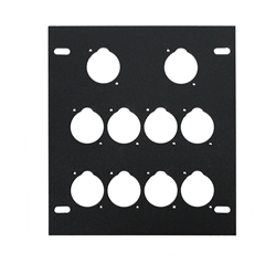Elite Core Recessed Floor Box Plate with 10 D Holes
