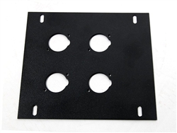 Elite Core Recessed Floor Box Plate with 4 D Holes