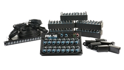 Elite Core PM-16 Complete Personal Mixer 6 User Pack w/IM-16 Analog Input Module