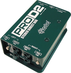 ProRadial Engineering D2 Dual 2 Channel Stereo Passive Direct Box DI