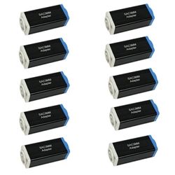 10 Seetronic PowerCon Coupler Adapters with Power In to Power Out Connectors SAC3MM