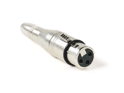 SuperFlex GOLD 3 Pin Mic XLR Female to 1/4" Female Extension Adapter