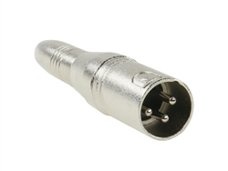 SuperFlex GOLD 3 Pin Mic XLR Male to 1/4" Female Extension Adapter