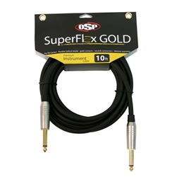 OSP SuperFlex GOLD Premium Instrument Cable 10'