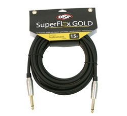 OSP SuperFlex GOLD Premium Instrument Cable 15'