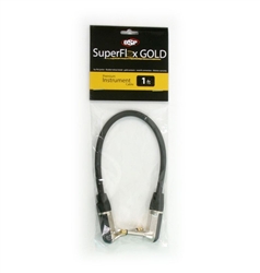 SuperFlex GOLD Premium Instrument Cable 1' RA-RA