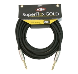 OSP SuperFlex GOLD Premium Instrument Cable 20'