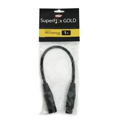 SuperFlex GOLD Premium Microphone Cable 1'