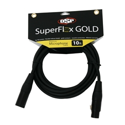 SuperFlex GOLD Premium Microphone Cable 10'