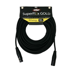 SuperFlex GOLD Premium Microphone Cable 100'
