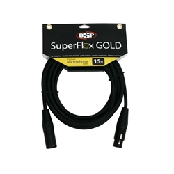 SuperFlex GOLD Premium Microphone Cable 15'