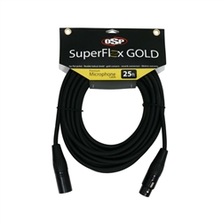 SuperFlex GOLD Premium Microphone Cable 25'