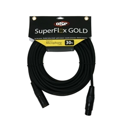 OSP SuperFlex GOLD Premium Microphone Cable 30'