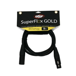 SuperFlex GOLD Premium Microphone Cable 5'