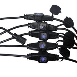 ProX 32 ft Multi AC Sockets Extension Cord 14 AWG For Par Lighting Church DJ